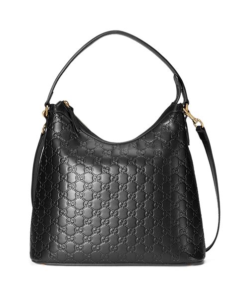 black gucci hobo bag|gucci guccissima leather hobo bag.